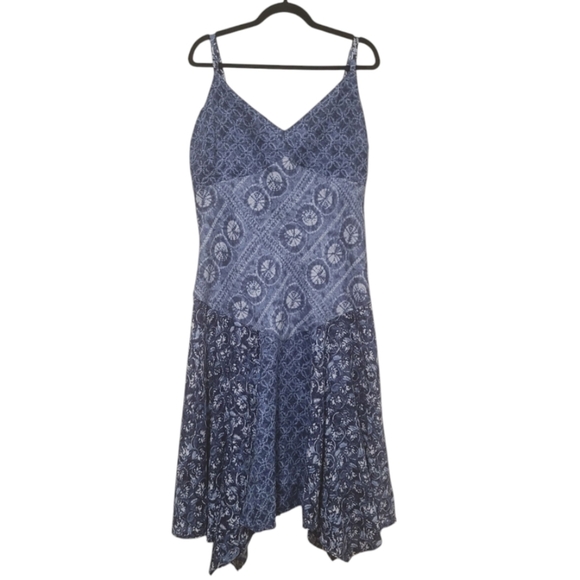 Lauren Ralph Lauren Patchwork Print Linen Sleeveless Dress - 16 - Like New - Picture 6 of 10